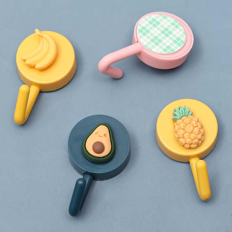 Móc treo chìa khóa gắn tường bằng nhựa hình hoạt hình trang trí nhà cửa/văn phòng