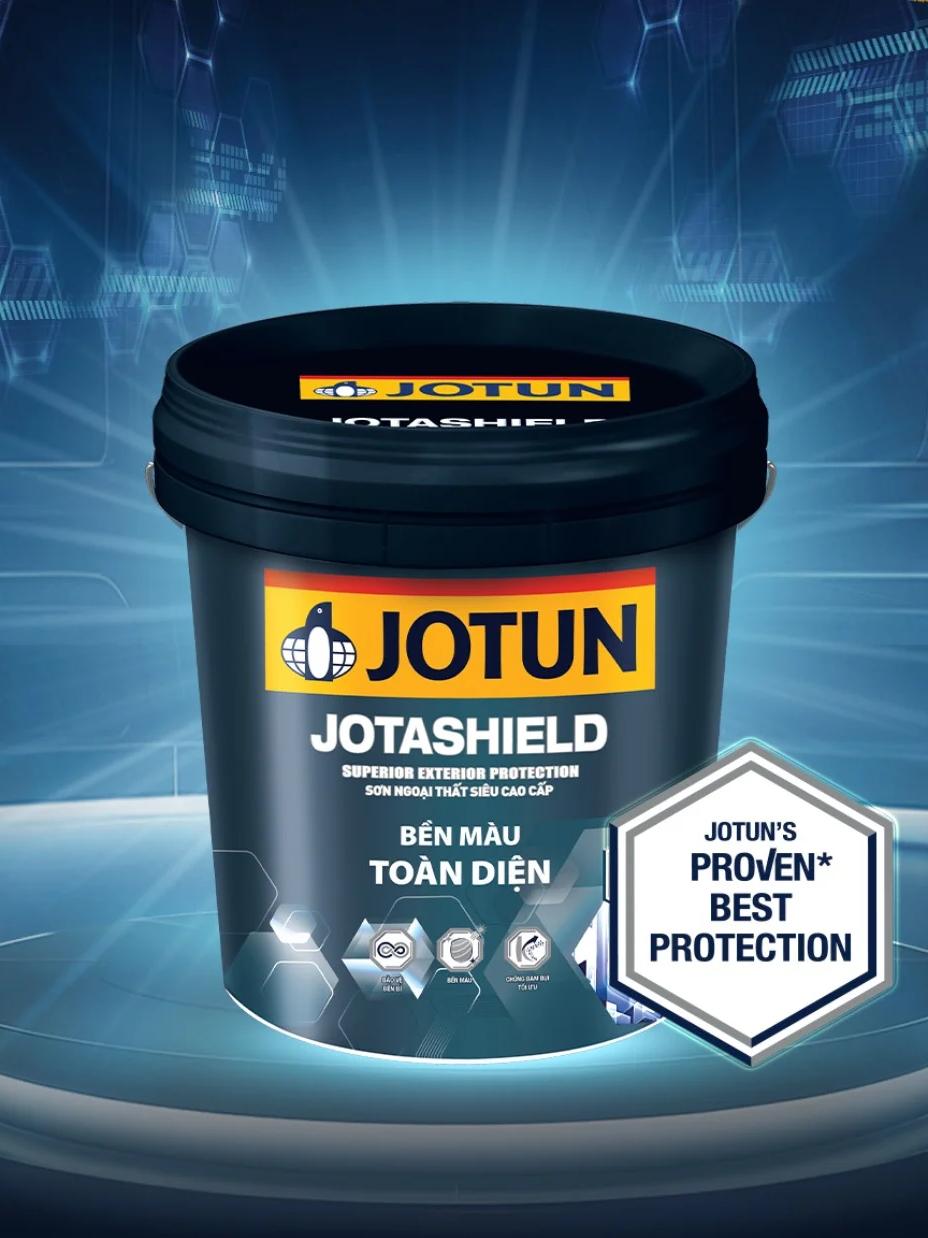 Sơn tường cao cấp JOTUN JOTASHILED BỀN MÀU TOÀN DIỆN 1L, chống bám bẩn (Sơn ngoại thất)
