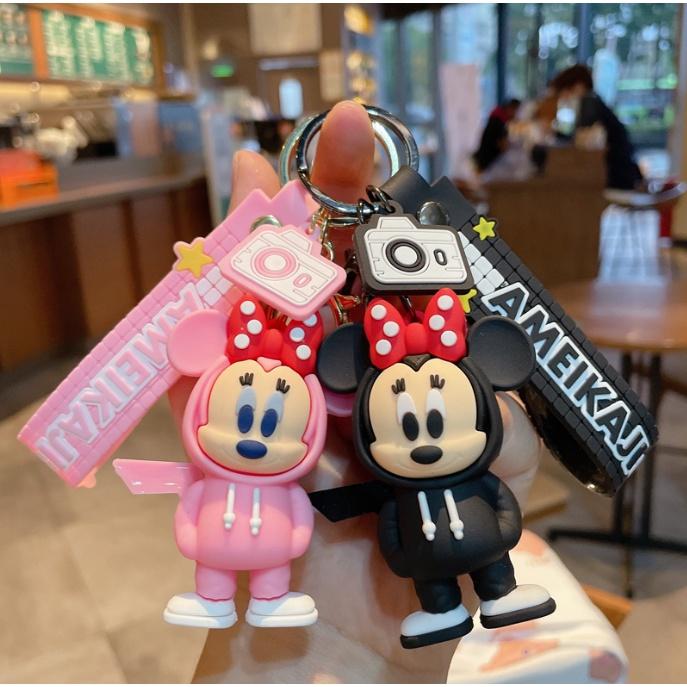 Mô hình Móc khóa hoạt hình Disney chuột Mickey - chìa ô tô xe máy quà lưu niệm