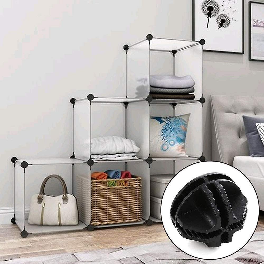 40 đầu nối cho các hệ thống phích cắm, đầu nối nhựa cho các hệ thống phích cắm DIY, đầu nối tròn, kệ, màu đen,