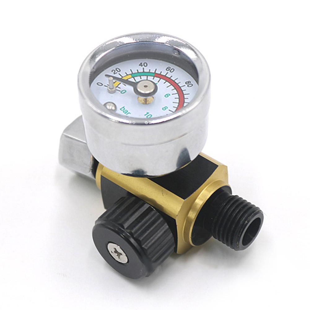 Universal Metal Sprayer Machine Air Pressure Regulator Gauge 0-0.10Bar G1/4 Adjustable Pressure Regulating Regulator