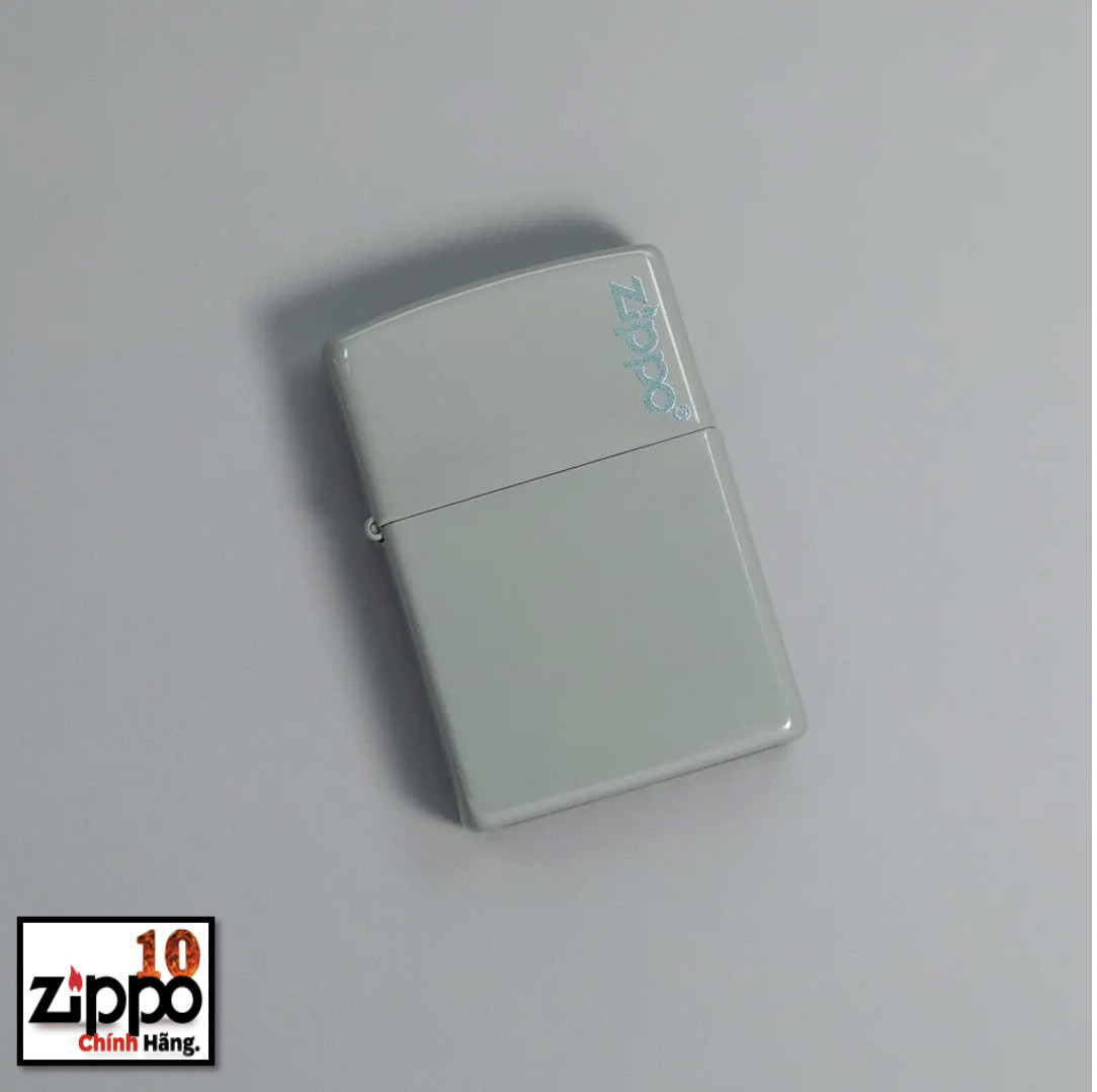 Bật lửa Zippo 49452ZL Classic Flat Grey Zippo Logo SKU - Chính hãng 100%