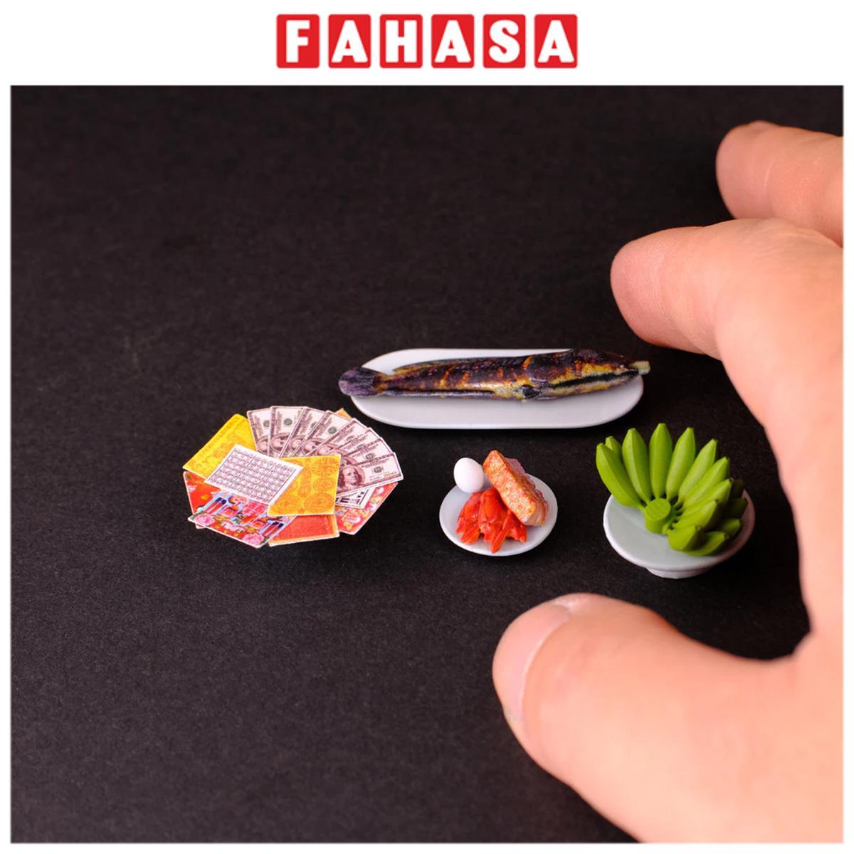 Phụ Kiện Bàn Thờ Bộ Mâm Cúng Tam Vị Cát Tường - Đong Đầy Phúc Lộc - Manihum BTLPK-02