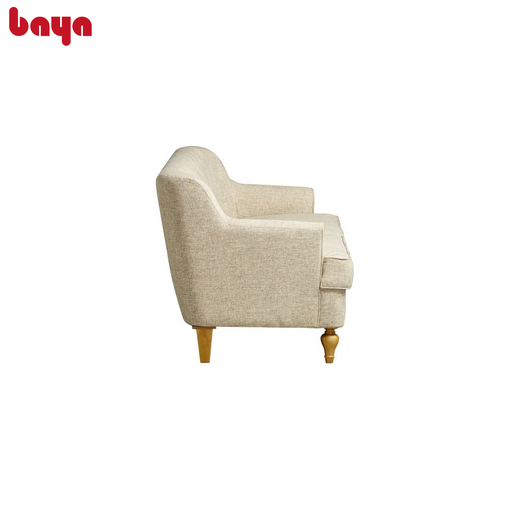 Ghế Sofa Phòng Khách Phong Cách Châu Âu Cổ Điển BAYA ANTHONY Thiết Kế Lưng Tựa Ghế Bằng Những Họa Tiết May Tỉ Mỉ, Lớp Đệm Ghế Dày, Êm Ái, Bốn Chân Ghế Được Điêu Khắc Mài Dũa Nhẵn Mịn