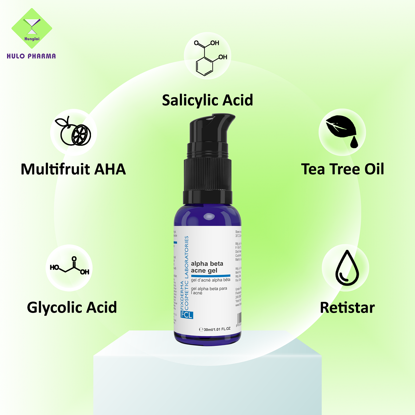 Chấm Mụn FCL Alpha-Beta Acne Gel 30ml Giúp Giảm Mụn, Ngừa Viêm,Thông Thoáng Lỗ Chân Lông, Điều Tiết Bã Nhờn - Hùng Lợi