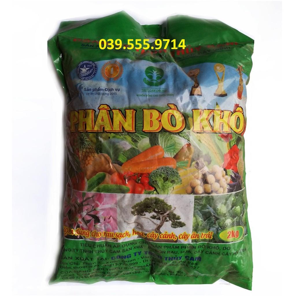 Phân Bò Khô Đã Qua Xử Lý 2kg - Không Mùi, Hiệu Quả Tốt