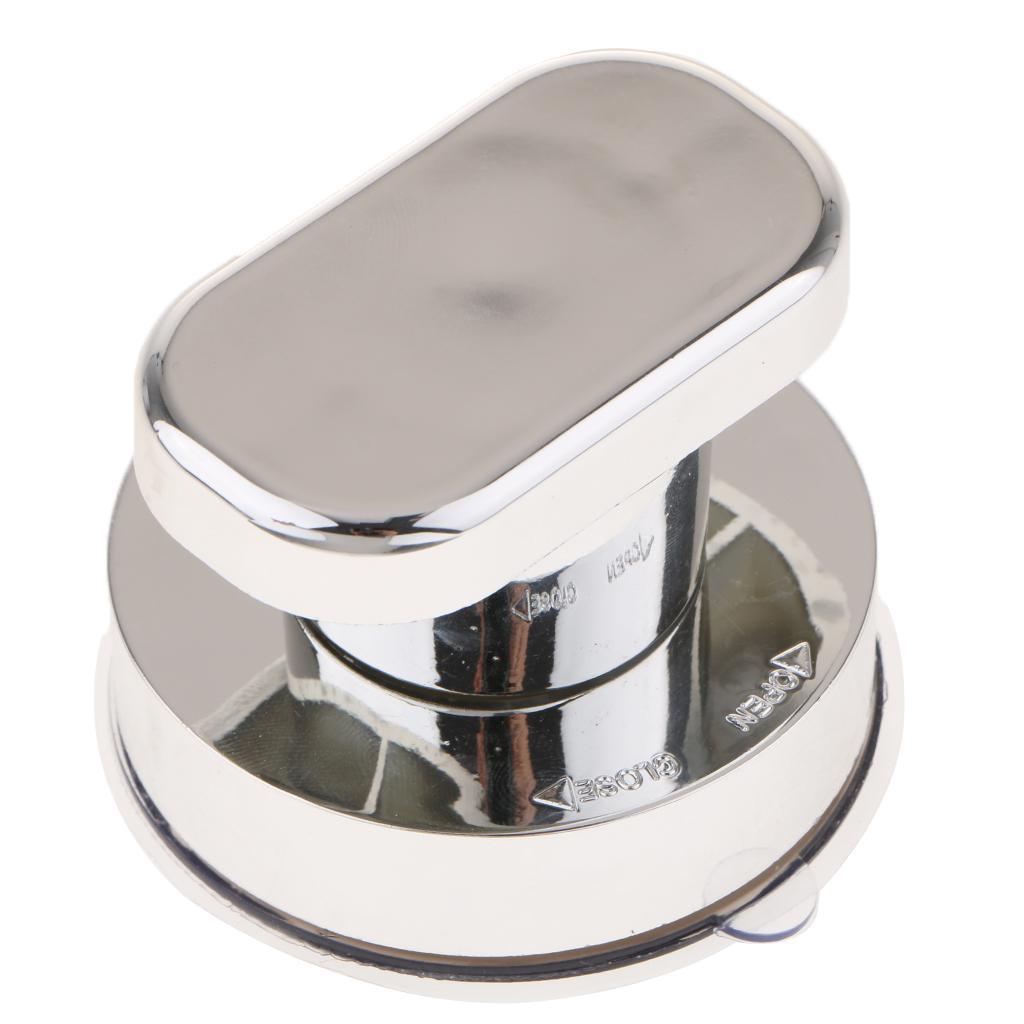 3xStrong Suction Cup Cabinet Handle Glass Door Pull Window Knob Decor Silver S