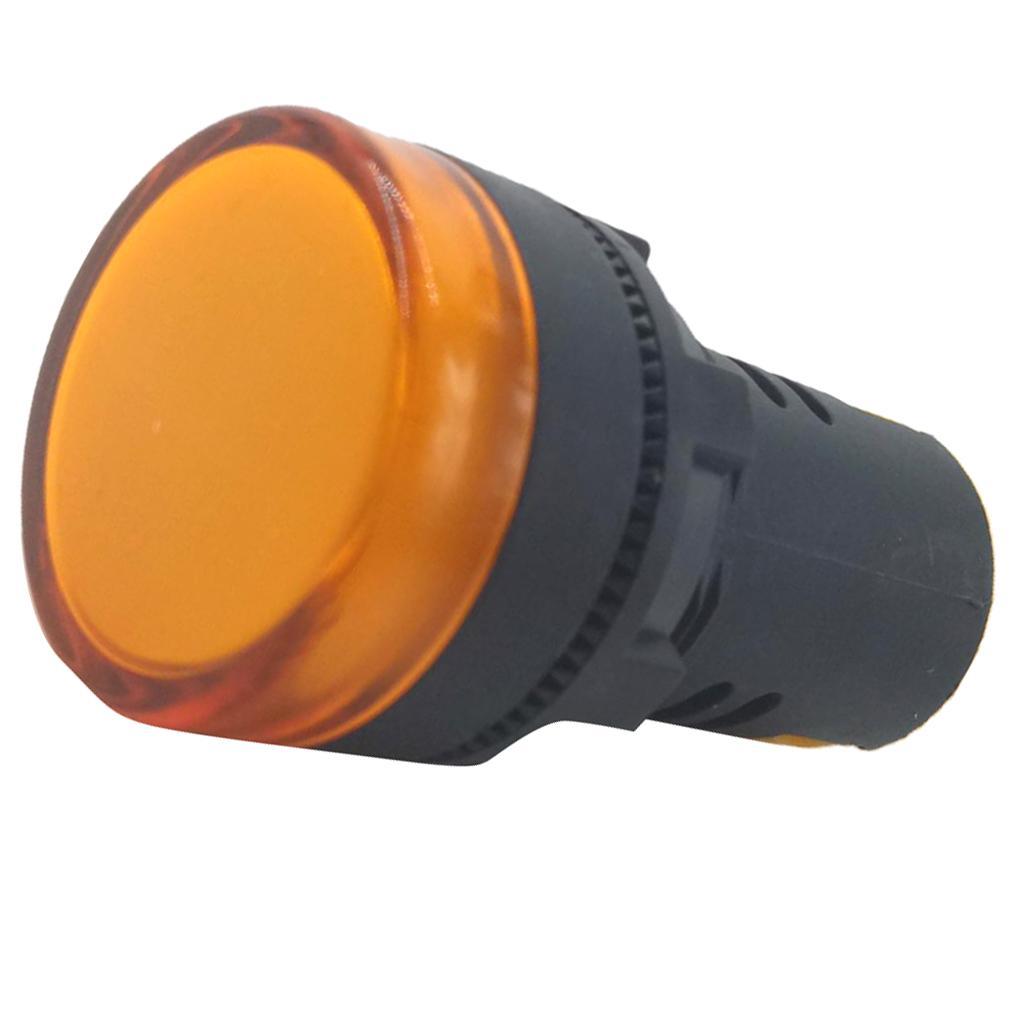 3X LED Signal Indicator Light AC 220V Panel Mount Lamp Red Green Yellow