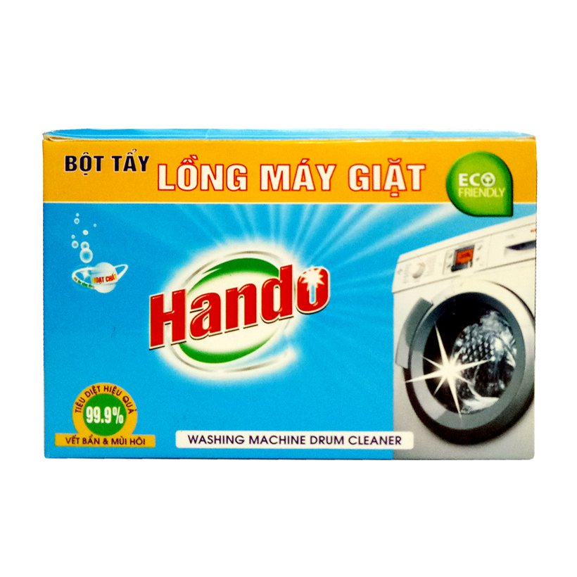 Hộp 2 gói tẩy lồng máy giặt siêu sạch Hando