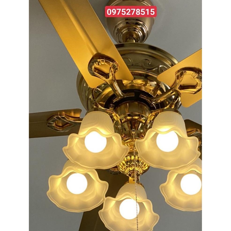 Quạt Trần 2365 nguyên nhân Lõi Đồng  cao su thiên nhiên Treo Quạt, nguyên nhân DC , Có 5 Đèn LED, Có Điều T