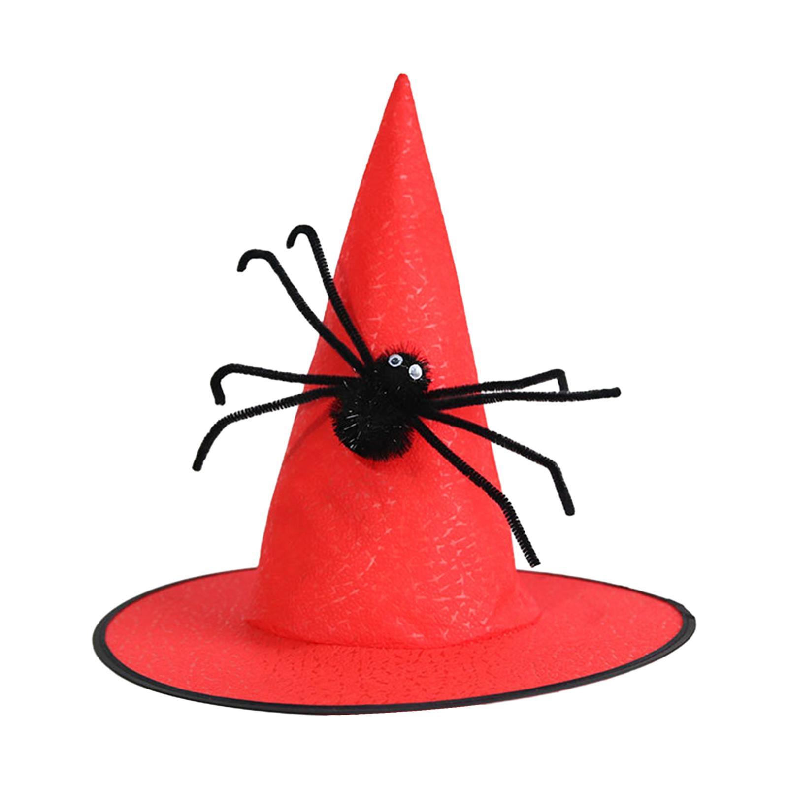 Witch Hat Cap Halloween Costume Accessory for Cosplay Masquerade Fancy Dress
