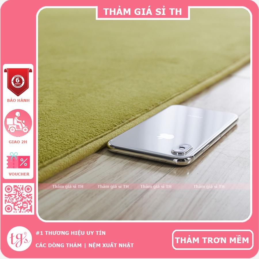 Thảm Nhung Tròn Cao Cấp | 80cm, 1m, 1m2 | Thảm Lông Tròn Trang Trí Có Đế Chống Trượt - Cam Kết Không Xổ Lông