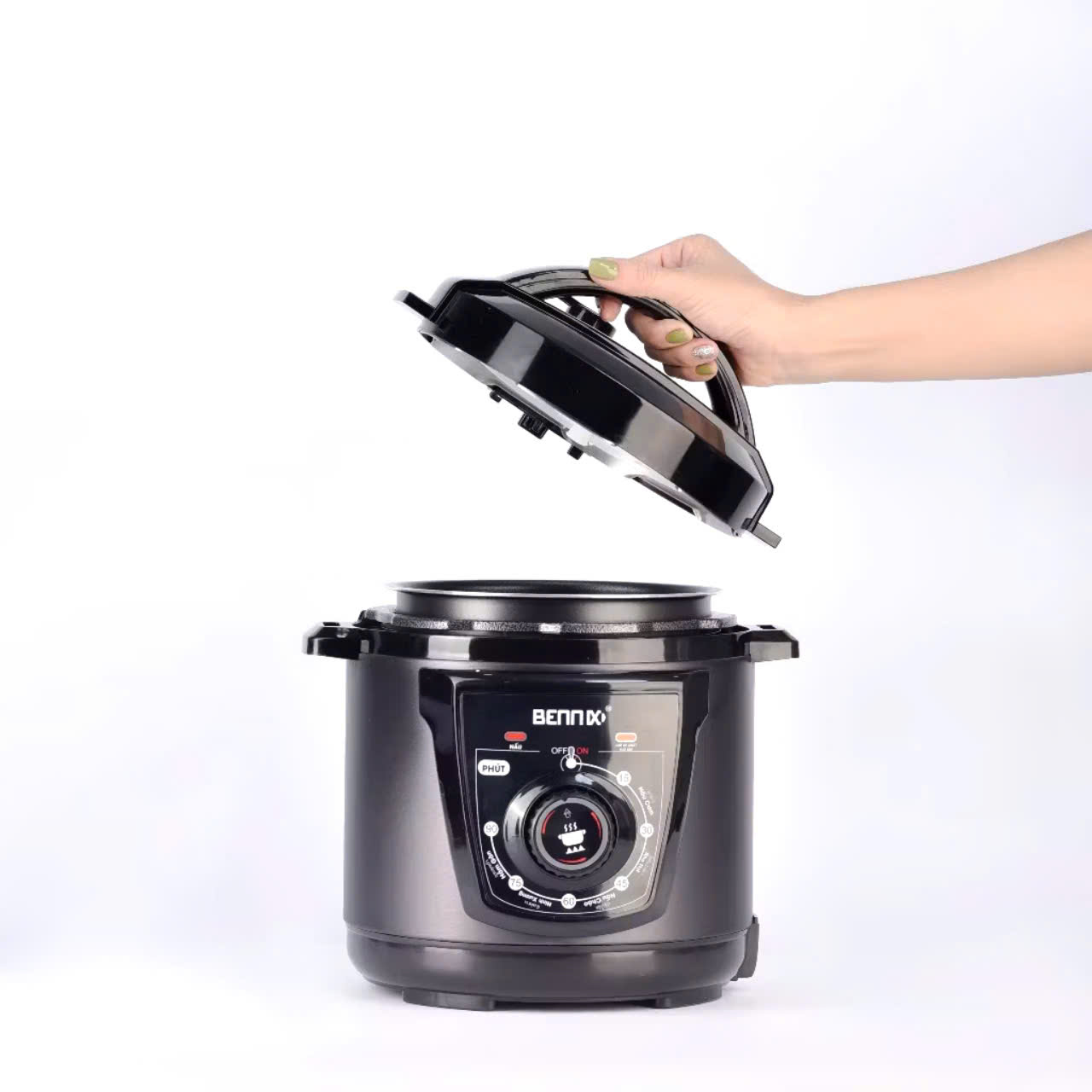 Nồi Áp Suất Điện Núm Vặn Cơ, Dung Tích 3L Bennix BN-25P, Bảo Hành 1 Năm hàng chính hãng