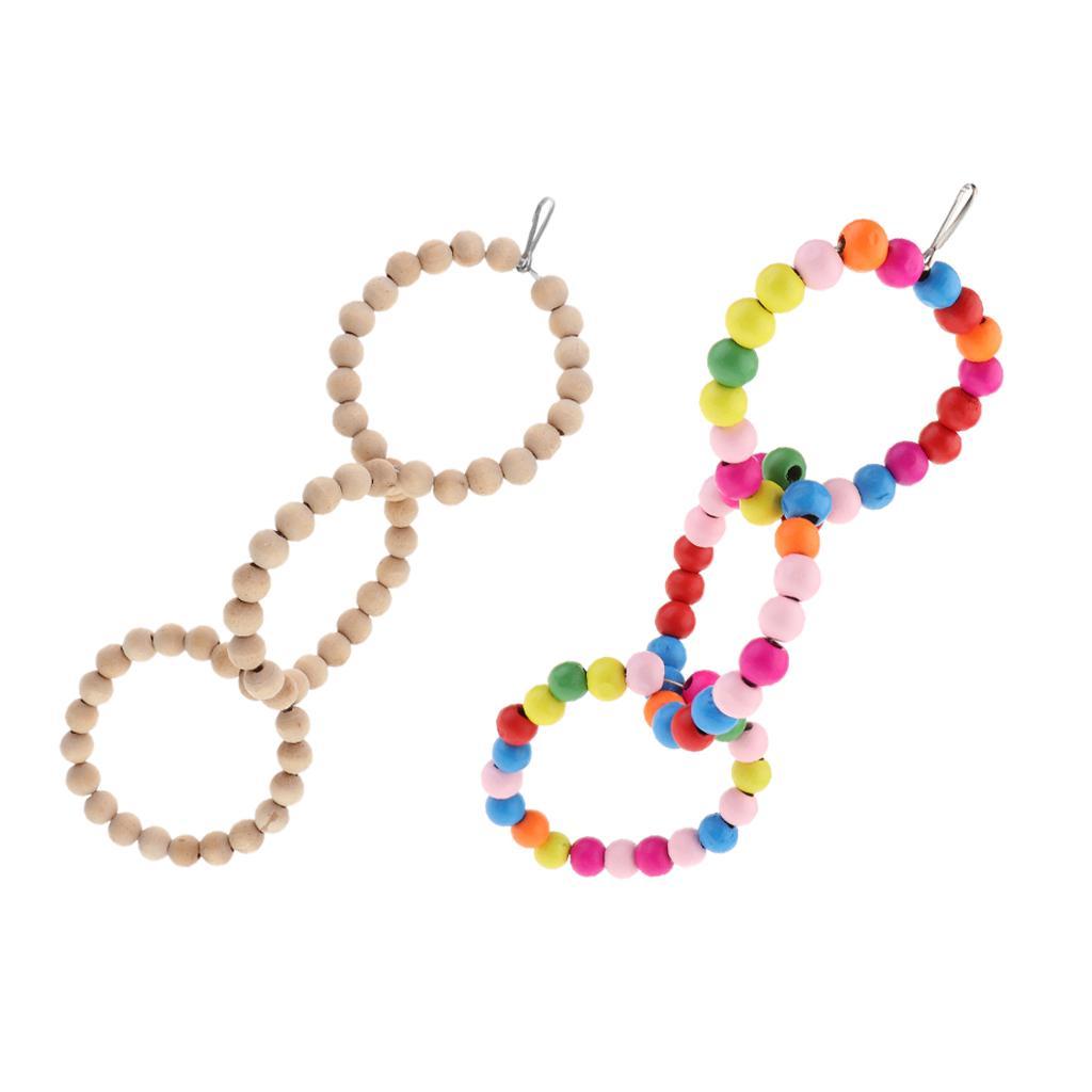 Bird Swing Toy Parrot Training Swing Toys Bird Cage Accessories Wooden