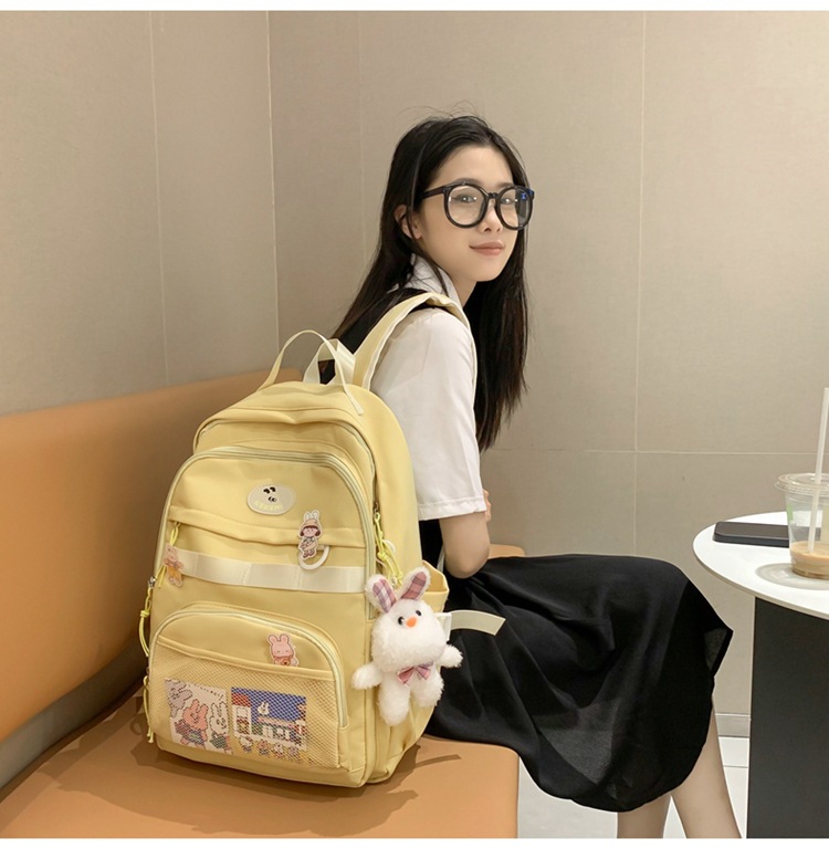 Balo nữ đi học pha lưới thời trang đựng vừa laptop 15.6 inch 8837-201