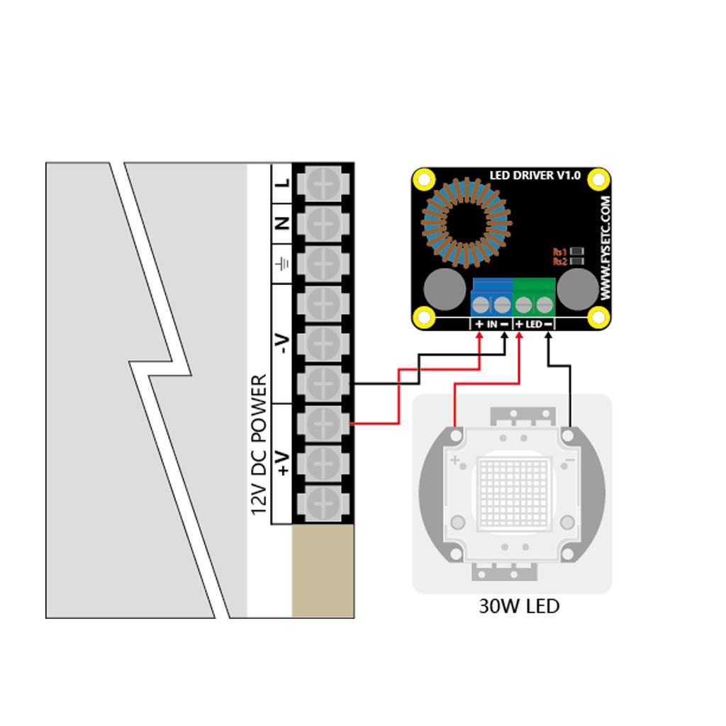 30W LED Boost LED Constant Current Driver Boost LED Driver For 3D Printer