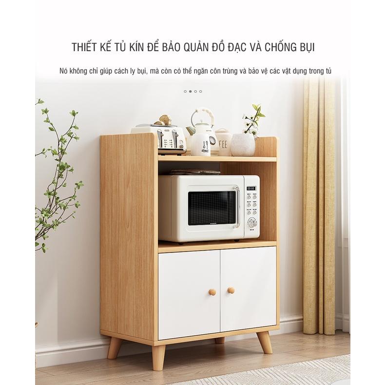 Tủ kệ lò vi sóng phong cách Nordic, Kệ nhà bếp đa năng