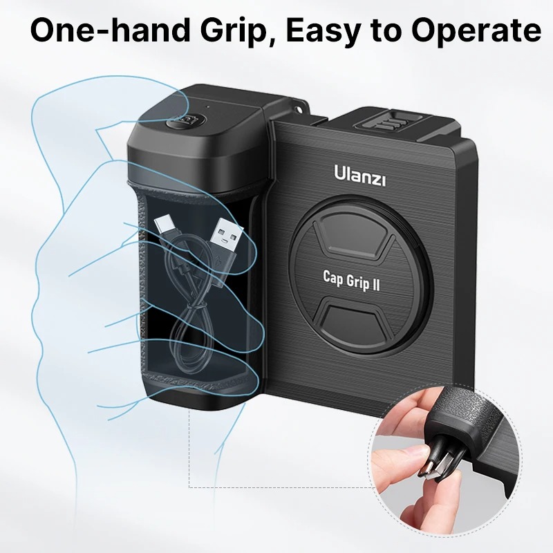 Báng Tay Cầm Chụp Ảnh Dành Cho Điện Thoại Và Máy Ảnh Ulanzi Capgrip II CG01 - Hàng Nhập Khẩu