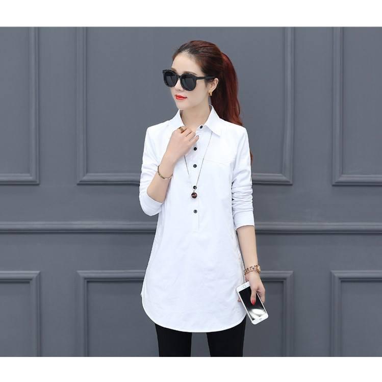 SƠ MI DÁNG SUÔNG DÀI CHỮ A NL31 cao cấp sale