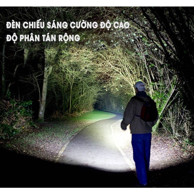 Đèn pin mini siêu sáng  với 3 chế độ sáng , có zoom ,dây cắm sạc  ,chống sốc , chống nước  kèm hộp đựng sang trọng