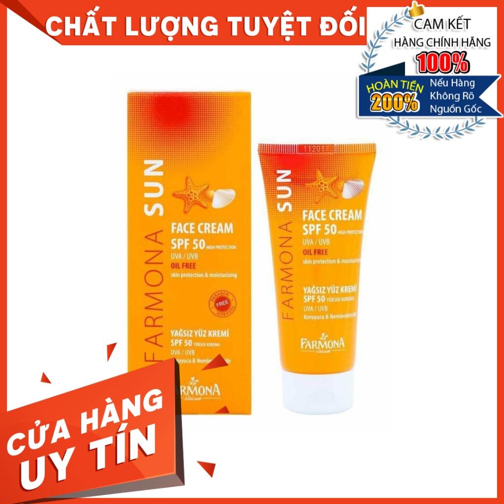 Kem Chống Nắng Không Chứa Dầu, Không Bóng Nhờn Bết Dính Farmona Sun Face Cream SPF50 Oil Free 50ml