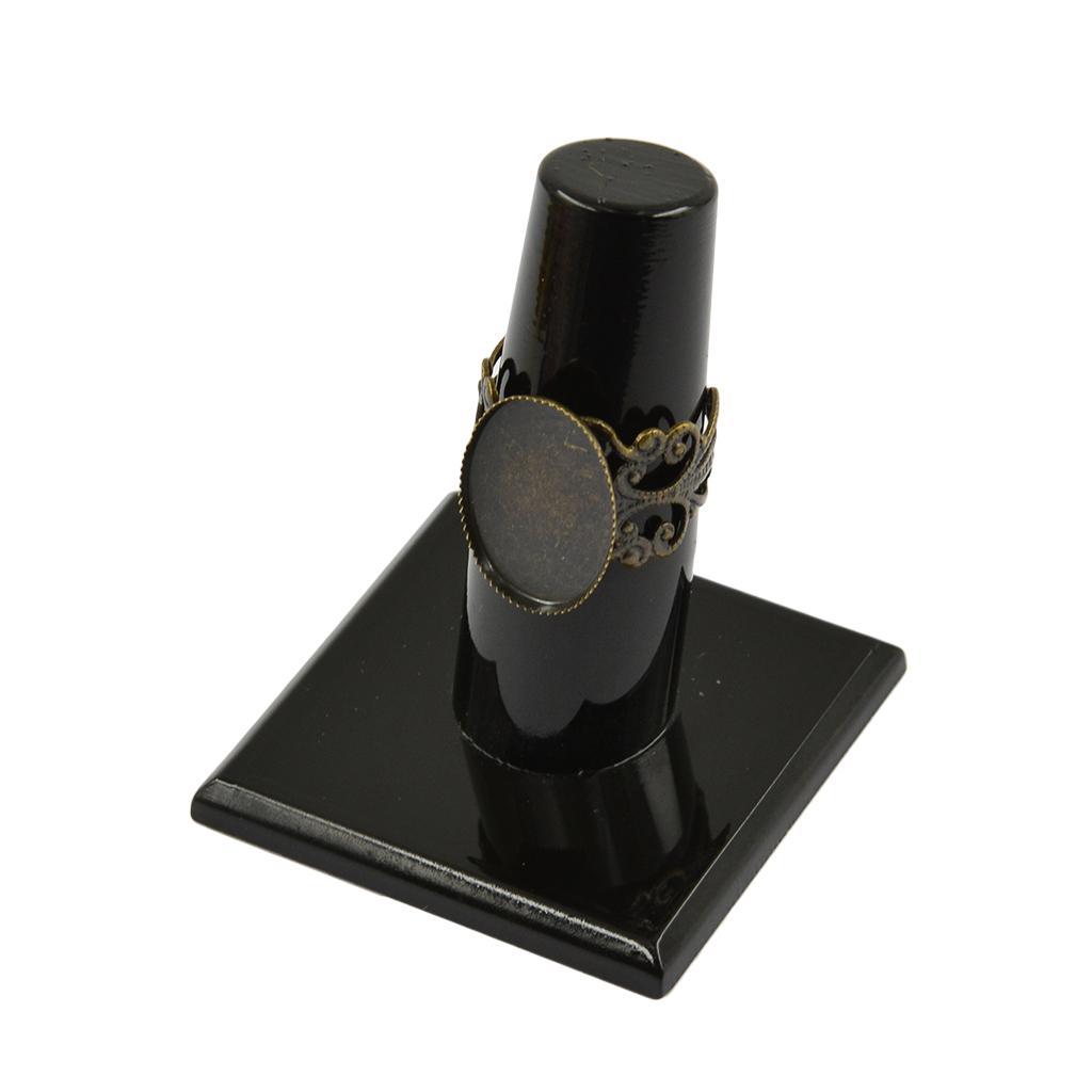 Adjustable Brass Blank Bezel Filigree Flower  DIY Making