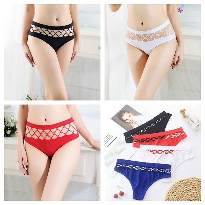 Quần Lọt Khe Nữ ️️ Quần Lót Lọt Khe cotton bông sexy Cao Cấp cạp dây chéo cá tính