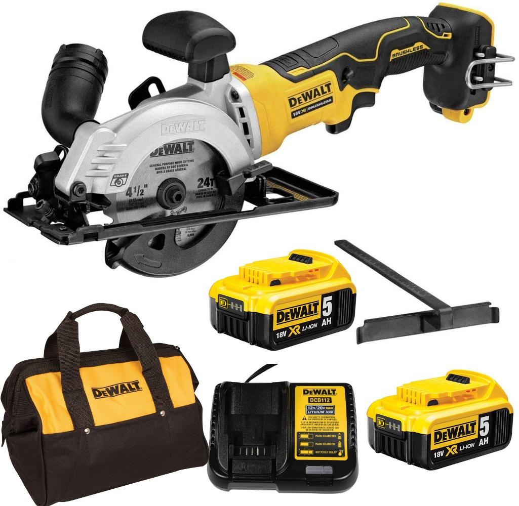 MÁY CƯA CẦM TAY 2AH-18V 115MM DEWALT DCS571P2- HÀNG CHÍNH HÃNG