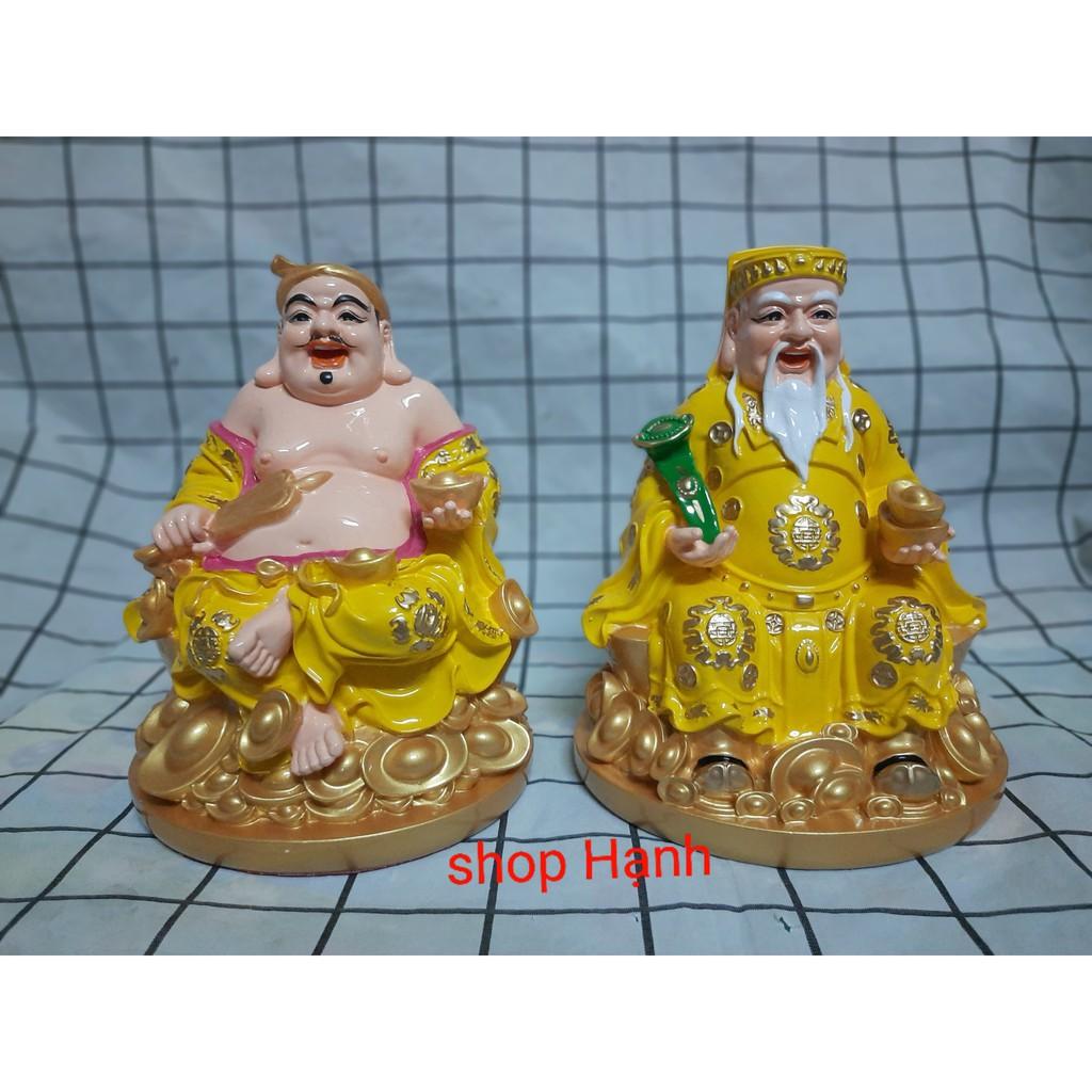 Tượng Thần Tài Thổ Địa áo vàng đế tròn