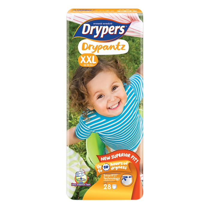 Tã quần trẻ em Drypers Drypantz XXL 28 miếng (15 - 25kg)