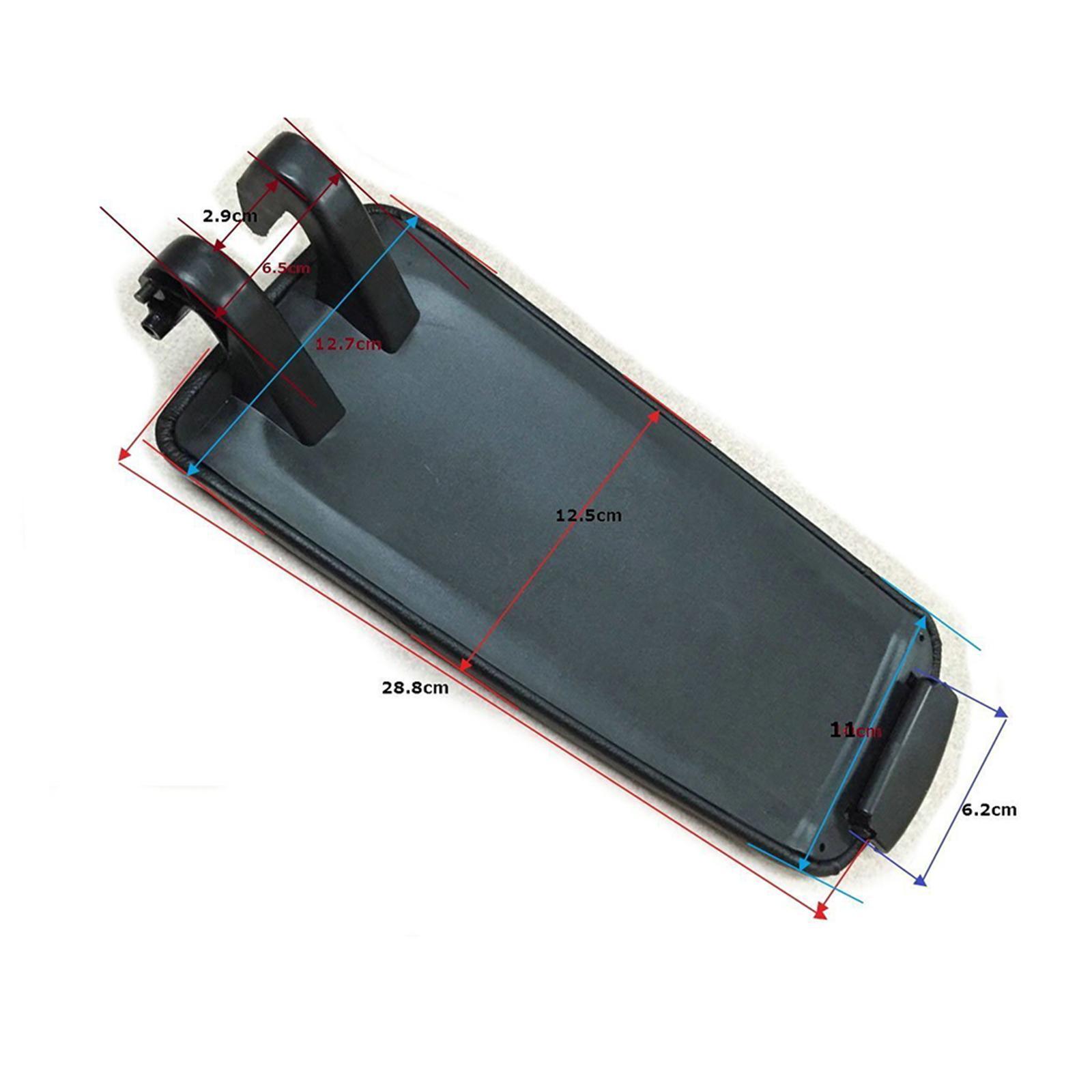 Armrest Center Console Lid Protector Cover for A4 B6 B7 2002-2008 Black