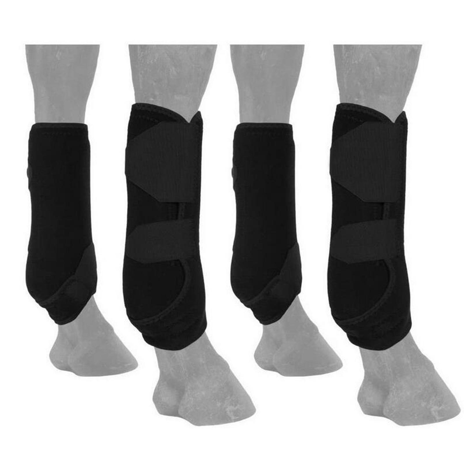 4x Neoprene Horse Boots Leg Wraps Shock Absorbing for Equestrian Equipment