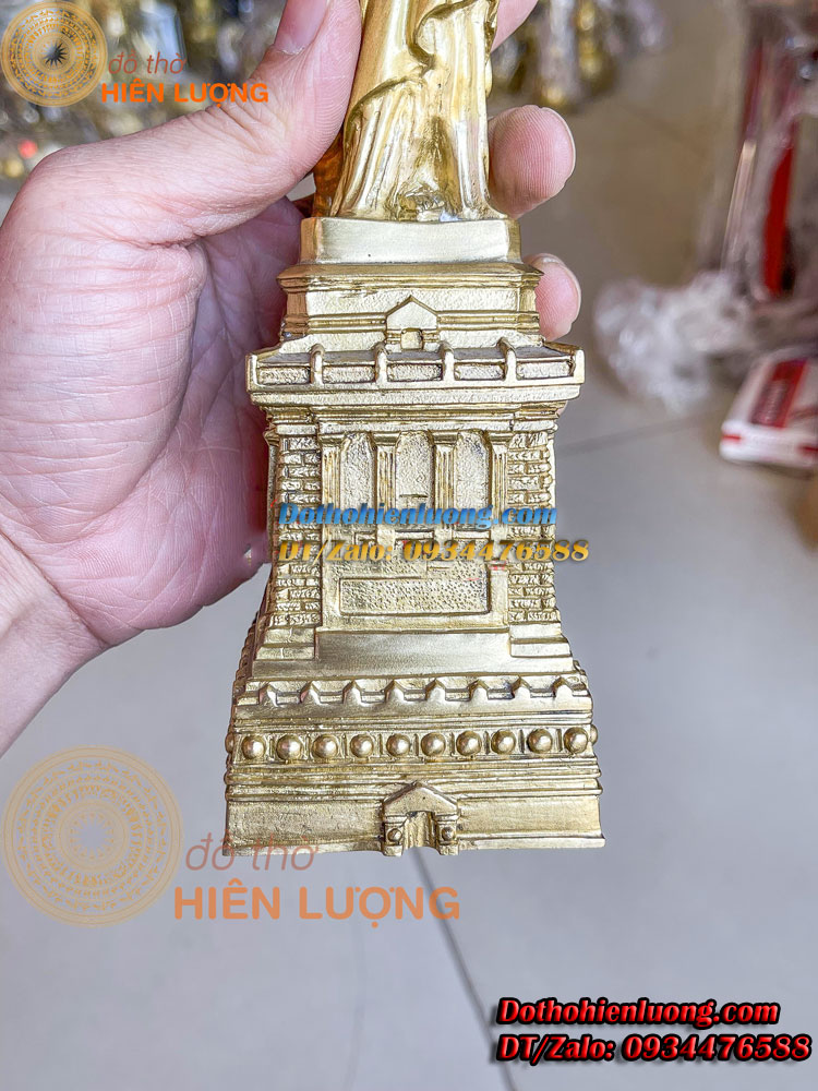 Tượng Đồng Nữ Thần Bằng Đồng Nguyên Chất Cao 31cm, Nặng 1kg - Tượng Trang Trí Phòng Khách Và Bàn Làm Việc Đẹp