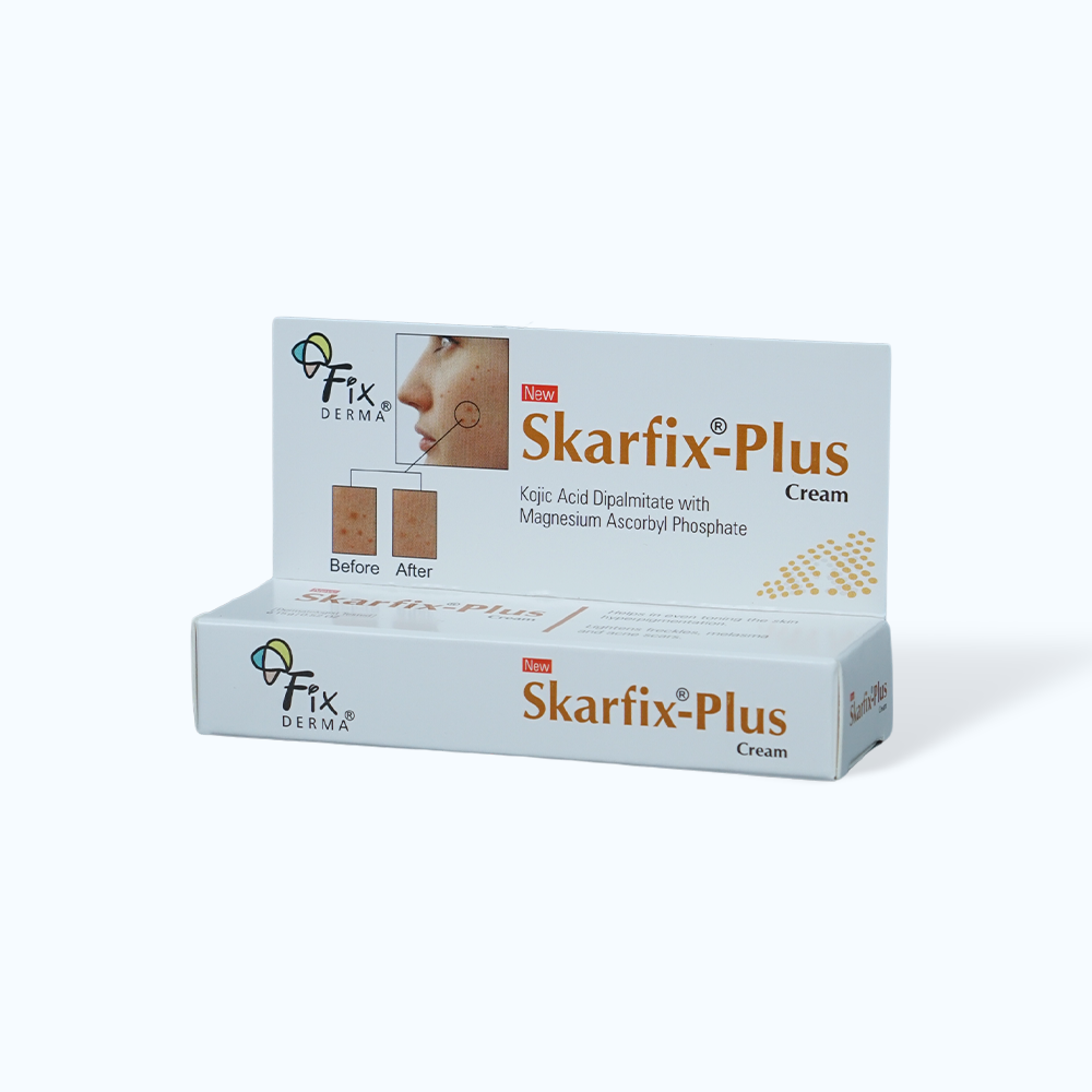 Kem dưỡng FIXDERMA Skarfix Plus Cream làm mờ vết thâm, đốm đen, giúp da sáng mịn, đều màu (15g)