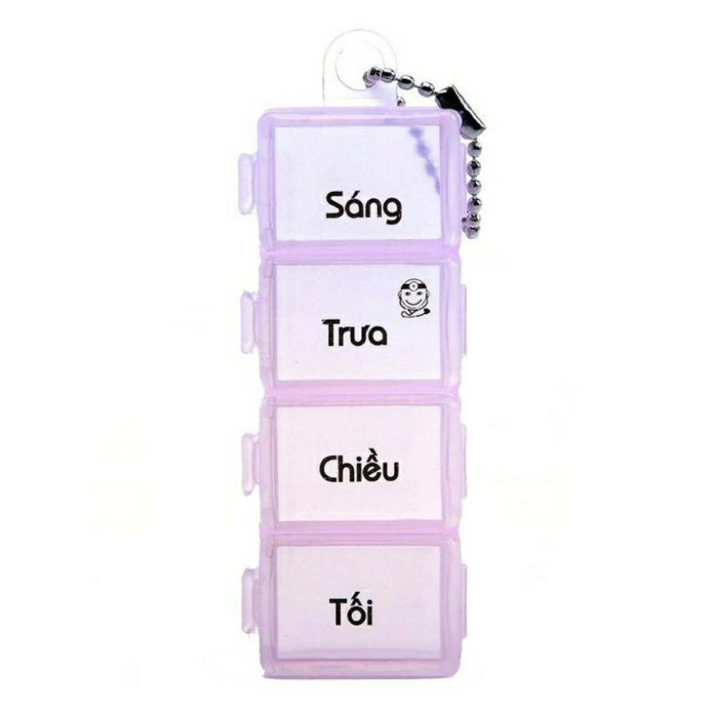 Hộp chia thuốc uống theo từng ngày An toàn, sáng - trưa - chiều - tối tiện lợi