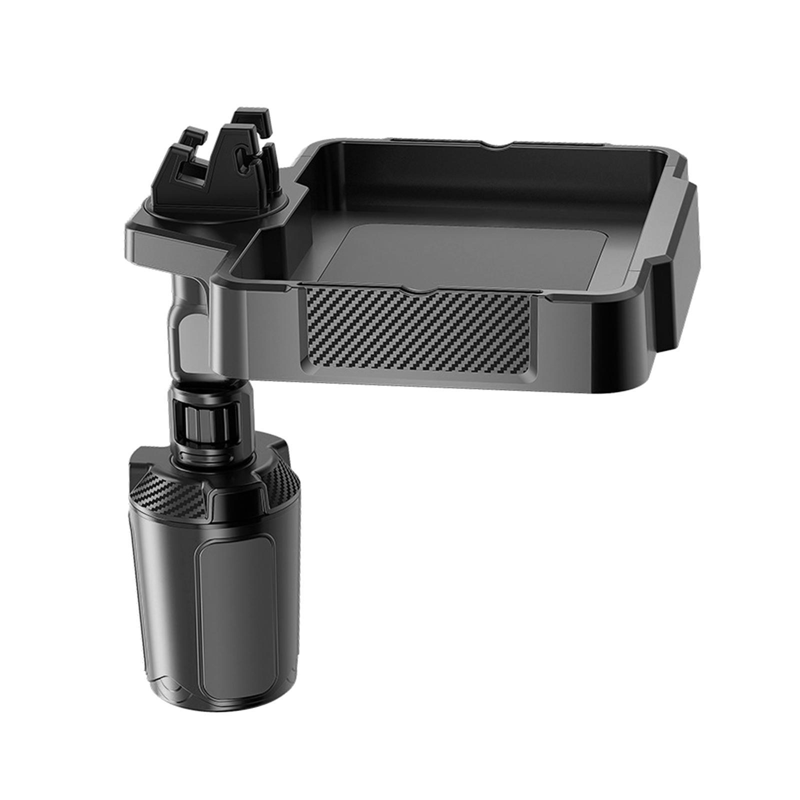 Car Cup Holder Tray Car Accessories Large Capacity Durable with Phone Holder