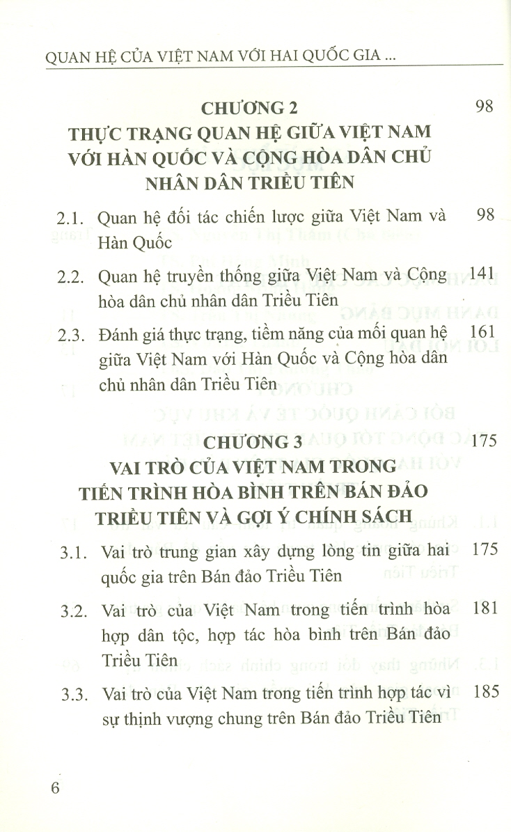 Quan Hệ Của Việt Nam Với Hai Quốc Gia Trên Bán Đảo Triều Tiên (Sách chuyên khảo)