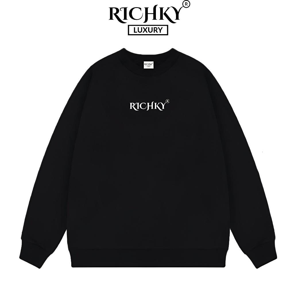 [Mã INBAU300 giảm 10% đơn 250K] Áo Sweater Local Brand Unisex Richky Premium Sweater Vietnamese Royal - RKS02