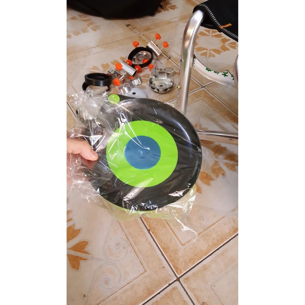 Ghế câu đài địa hình cá chép 2 mặt, full phụ kiện