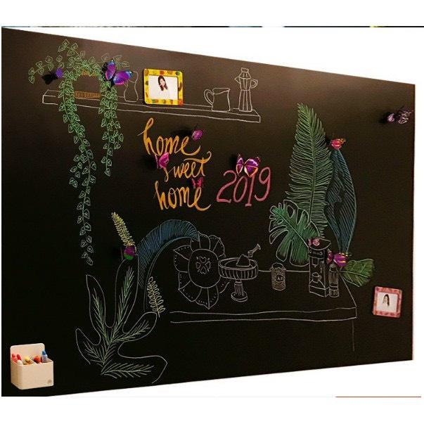 Bảng Decal Dán Tường Cho Bé, Bảng Viết Phấn 45x200cm - Tặng Kèm 5 Viên Phấn