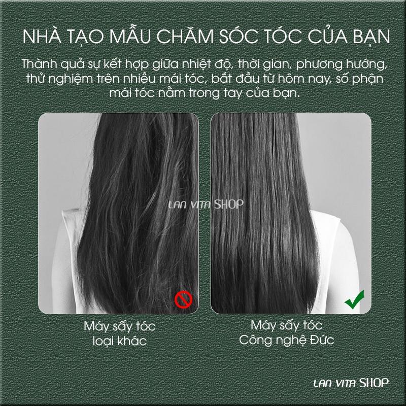 Máy Sấy Tóc Tạo Kiểu Công Suất Lớn, Chăm Sóc Tóc Không Bị Khô Xơ Nhờ Ion Âm