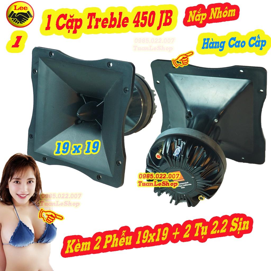 LOA TREP 450 NẮP NHÔM CAM OR ĐEN J B KÈM PHỄU 19x19 TẶNG TỤ 2.2 SỊN -  LOA TREBLE  450 – Giá 02 LOA KÈM PHỄU TỤ