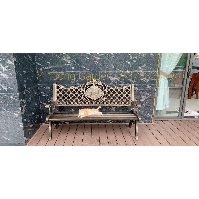 Ghế sân vườn băng dài nhôm đúc