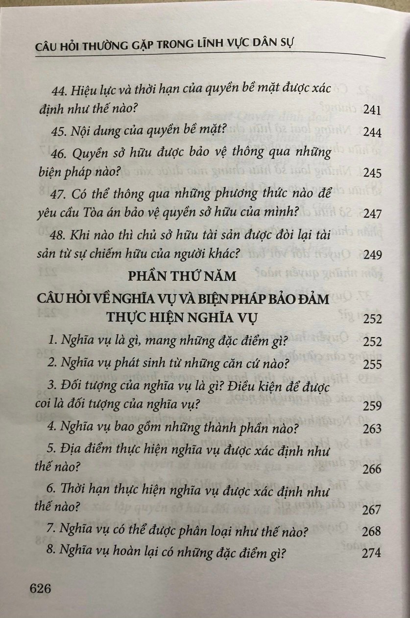 Câu Hỏi Thường Gặp Trong Lĩnh Vực Dân Sự