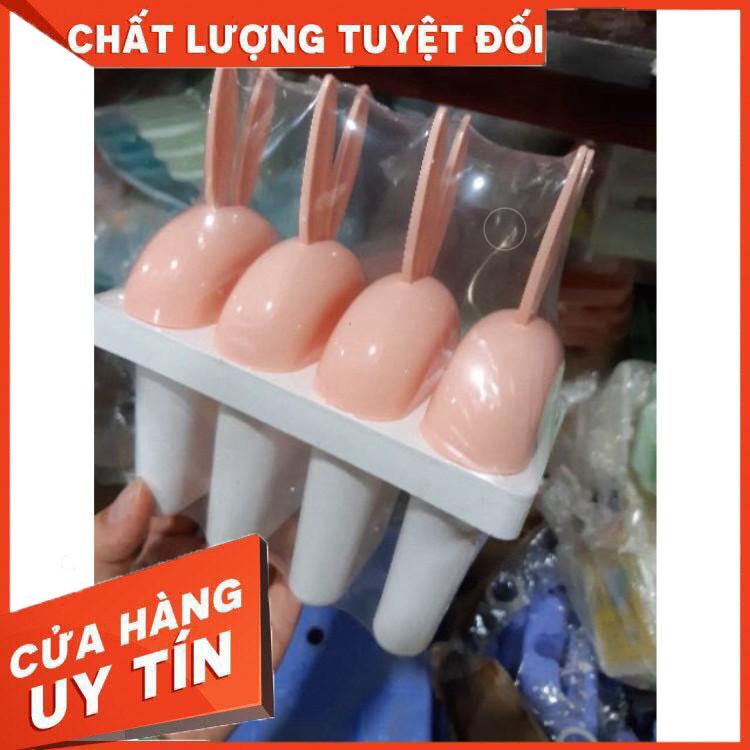 Khay Làm Kem 4 Ngăn Hình Thỏ