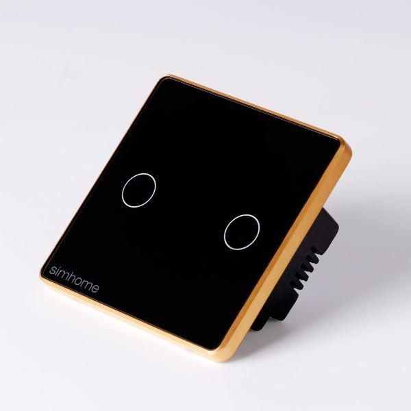 Công tắc cảm ứng Zigbee SimHome S3 – Tiêu chuẩn – 2 nút