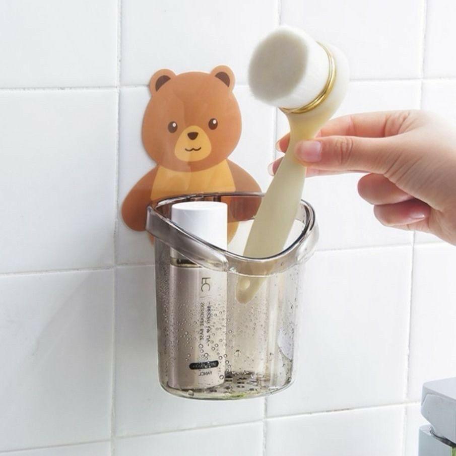 Cốc Gấu Dán Tường Siêu Chắc, Để Đồ Dùng Nhà Tắm, Tiện Dụng Và Không Khoan Đục Tường, Dễ Dàng Sử Dụng - TakyHome 4060