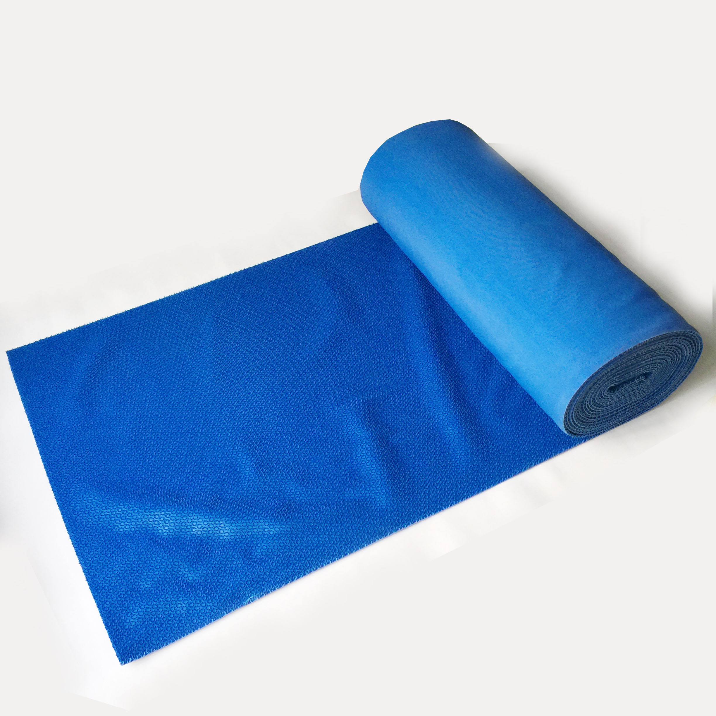 Thảm nhựa gai hoa cúc màu xanh dương - khổ 90cm