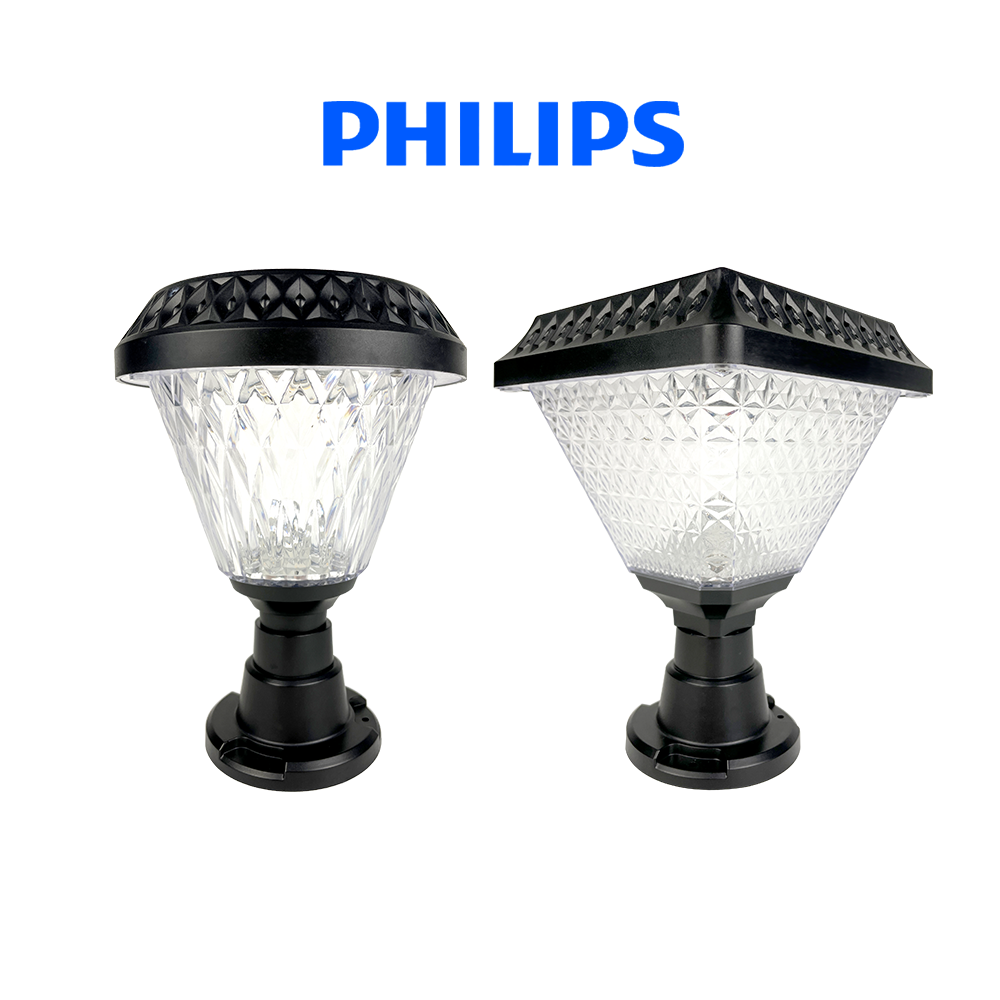 Đèn cổng Philips Deco solar gate top BGC050 LED3/730 Gate Top