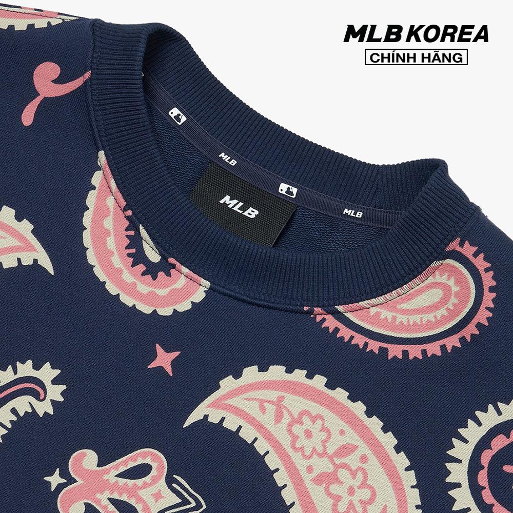 MLB - Áo sweatshirt tay dài phom suông Paisley Allover Overfit 3AMTI0224-50NYD